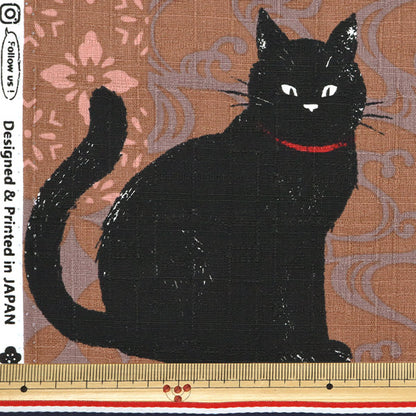 [Menge ab 5] Stoff "Dobby Kuroneko Red AP51103-1a"