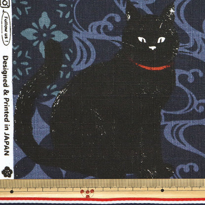 [Menge ab 5] Stoff "Dobby Kuroneko Blue AP51103-1d"