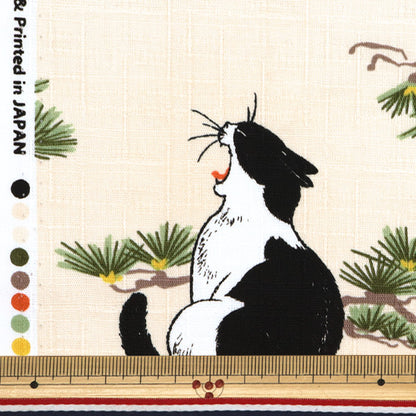 [Menge ab 5] Stoff "Dobby Hachiwarenko Elfenbein AP51103-2B"