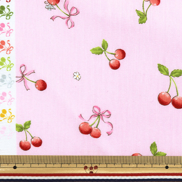 [الكمية تبدأ من 5] الأقمشة "CB Print Kids Land Cat Cherry Pink SP2500L-2B"