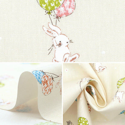 [Quantity starting from 5] Fabric "CB Print Kids Land Balloon Rabbit Ivory SP2500L-3A"