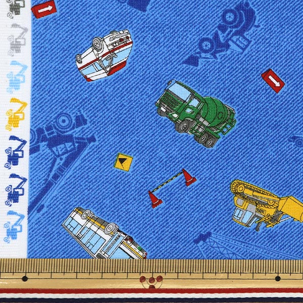 [數量從5開始] 織物 "CB印刷子女陸地工作kuruma牛仔sp2511l-11c"
