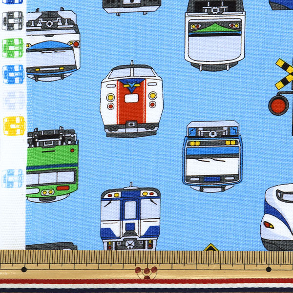 [5부터 시작하는 수량] 천・원단 "CB 프린트 키즈 랜드 트레인 색소폰 SP2511L-12B"