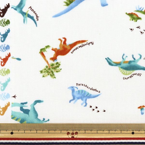 [الكمية تبدأ من 5] الأقمشة "CB Print Kids Land Dinosaur Ivory SP2511L-13A"