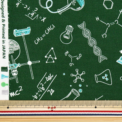 [Quantité à partir de 5] Tissu 『Oxford Formule chimique verte AP41404-A"