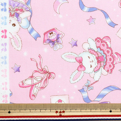 [5부터 시작하는 수량] 천・원단 『옥스 바닐라 팝 토끼 발레리나 핑크 AP51203-2B"