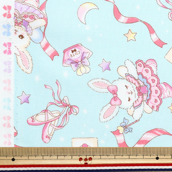 [Cantidad a partir de 5] Tela 『Oxford Vanilla Pop Rabbit Ballerina Saxophone AP51203-2D"