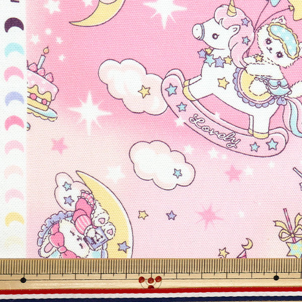 [5부터 시작하는 수량] 천・원단 『옥스 바닐라 팝 팬시 드림 핑크 AP51203-3B"