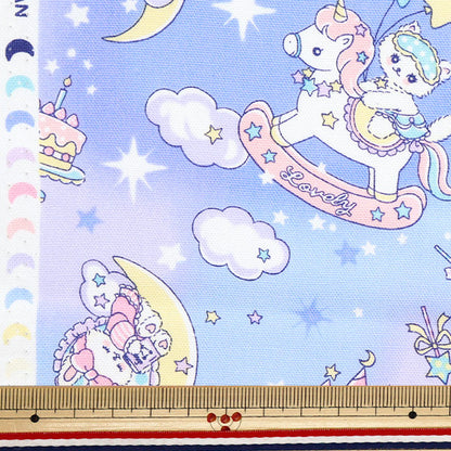 [Cantidad a partir de 5] Tela 『Oxford Vanilla Pop Fancy Dream Blue AP51203-3C"