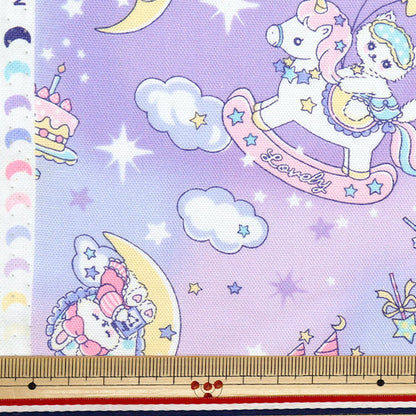 [Cantidad a partir de 5] Tela 『Oxford Vanilla Pop Fancy Dream Purple AP51203-3E"