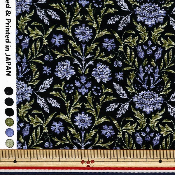[Quantità a partire da 5] Tessuto 『Oxford Essential Garden Victoria Navy AP51801-1D"
