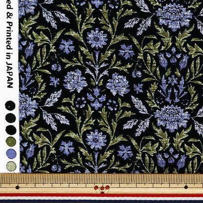 [Quantità a partire da 5] Tessuto 『Oxford Essential Garden Victoria Navy AP51801-1D"