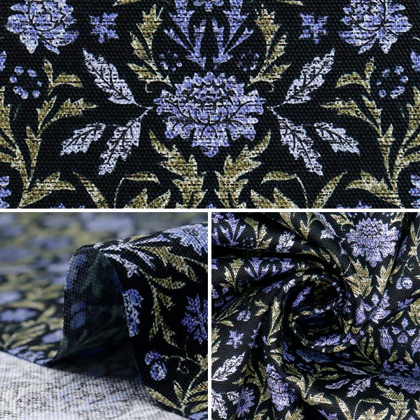 [Quantità a partire da 5] Tessuto 『Oxford Essential Garden Victoria Navy AP51801-1D"