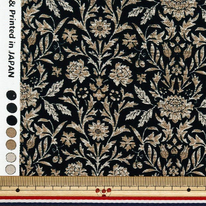 [Quantité à partir de 5] Tissu 『Oxford Jardin essentiel Victoria Black AP51801-1E"