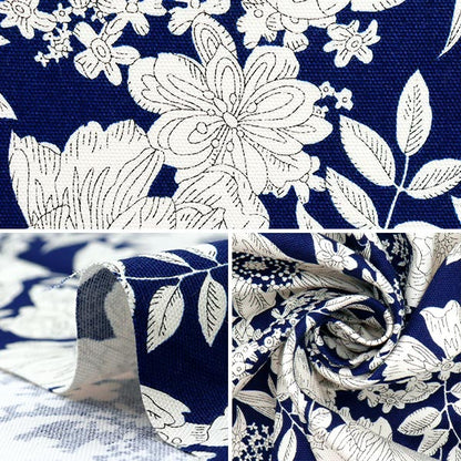 [Quantità a partire da 5] Tessuto 『Oxford Giardino essenziale girasole navy AP51801-3E"