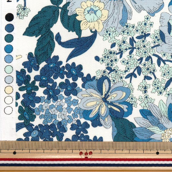 [Quantità a partire da 5] Tessuto 『Oxford Giardino essenziale girasole blu AP51801-3A"