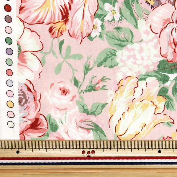 [Cantidad a partir de 5] Tela 『láminas Lulu Bouquet Euphoria Pink RU2500-11B" Puerta de colcha Puerta de edredón