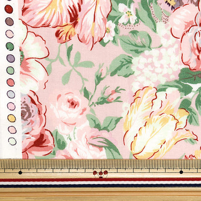 [Cantidad a partir de 5] Tela 『láminas Lulu Bouquet Euphoria Pink RU2500-11B" Puerta de colcha Puerta de edredón