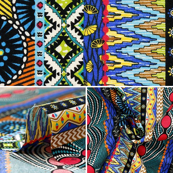 [Quantité à partir de 5] Tissu 『siège Couleur de rayures de style africain a AP52804-2A"