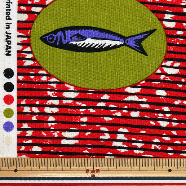 [الكمية تبدأ من 5] الأقمشة 『الأغطية لون الأسماك الأفريقية AP52805-1A"