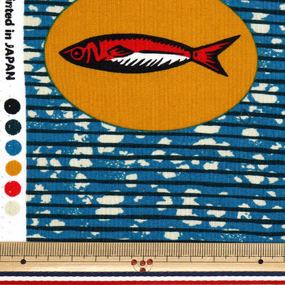 [5부터 시작하는 수량] 천・원단 『시팅 원단 아프리카 맛 생선 컬러 B AP52805-1B"