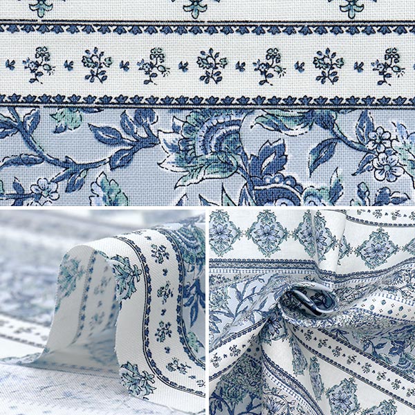 [Quantité à partir de 5] Tissu "AsiatiquesiègeDai Shiro x Blue SP3900-1A"