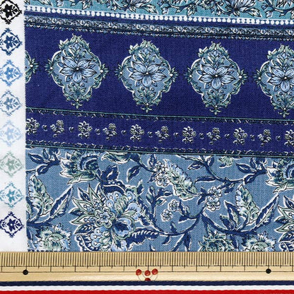 [Quantité à partir de 5] Tissu "AsiatiquesiègeDai Shiro x Navy SP3900-1D"