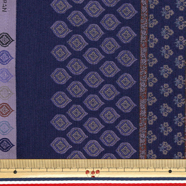 [Quantité à partir de 5] Tissu "AsiatiquesiègeDie Purple X Navy SP3900-3D"