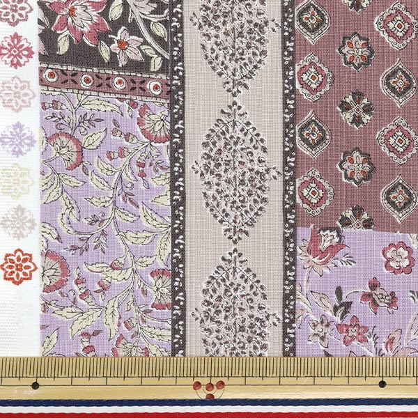 [Quantité à partir de 5] Tissu "AsiatiquesiègeDai Shiro x Purple SP3900-4B"