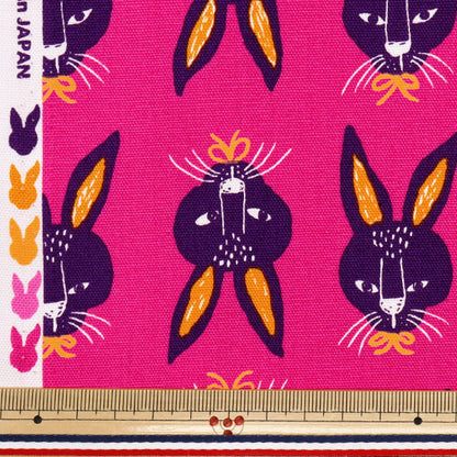 [Cantidad a partir de 5] Tela 『Oxford Pakkit Animal Rabbit Pink AP52901-1D"