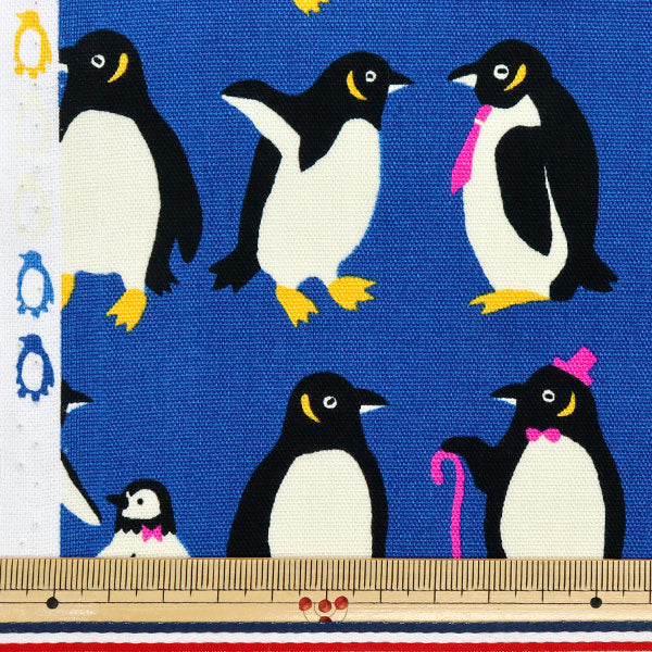 [Quantità a partire da 5] Tessuto 『Oxford Pakit Animal Penguin Blue AP52901-2F"