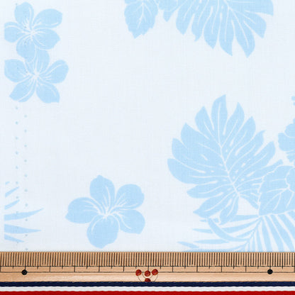 [5부터 시작하는 수량] 천・원단 "TC 시트링 하와이 인쇄 히비스커스 색소폰 AP4770-1c"