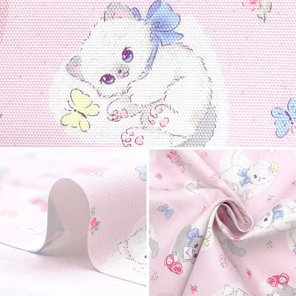 [Cantidad a partir de 5] Tela 『Oxford Deleve Heart Pink AP52204-1B"