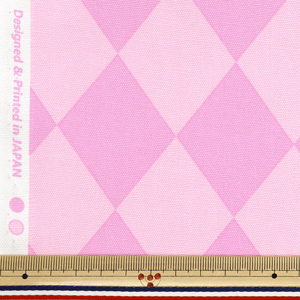 【数量5から】 生地 『オックス ダイヤ ピンク SP5600-A』