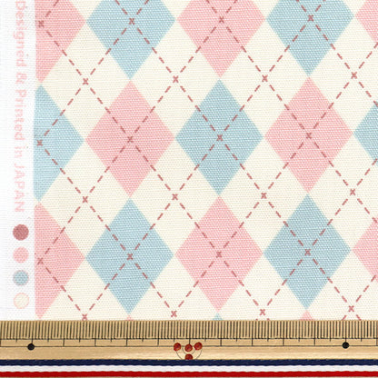 【数量5から】 生地 『オックス アーガイル アイボリー SP5700-A』