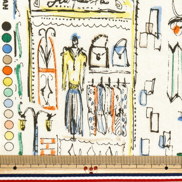 [Quantity starting from 5] Fabric "Broad Boutique Closet Air Tumbler Processing Kinari AP52802-1A"