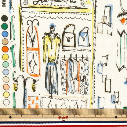 [Quantity starting from 5] Fabric "Broad Boutique Closet Air Tumbler Processing Kinari AP52802-1A"