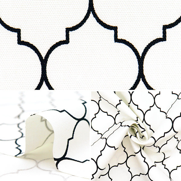 [Quantity starting from 5] Fabric 『Oxford Moroccan pattern white SP5500-A"