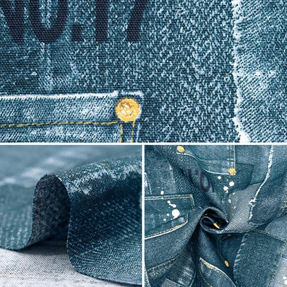 [Quantità a partire da 5] Tessuto 『Oxford Mondo del denim Trapuntatura Blue AP52808-3A"