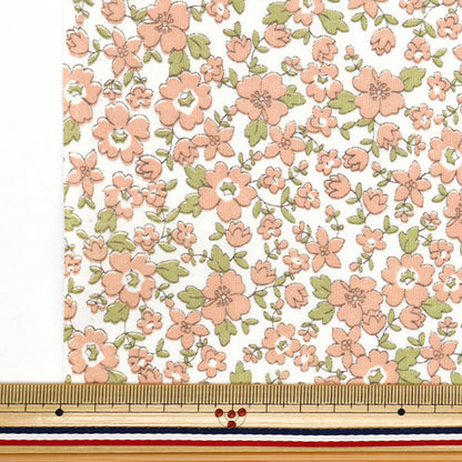 [Количество, начиная с 5] Ткань 『ткань полотняного переплетения Маленький цветочный рисунок Red AP4780-1A"