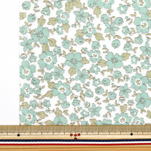 [Количество, начиная с 5] Ткань 『ткань полотняного переплетения Маленький цветочный рисунок Blue AP4780-1B"