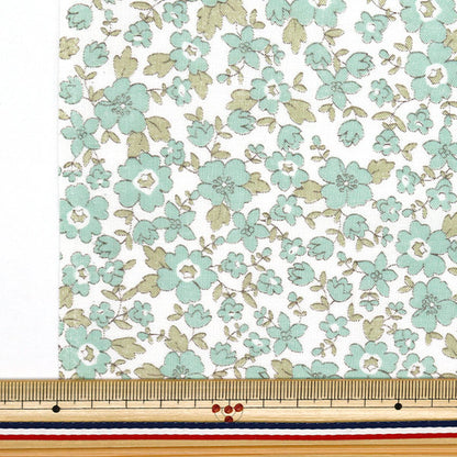 [Количество, начиная с 5] Ткань 『ткань полотняного переплетения Маленький цветочный рисунок Blue AP4780-1B"