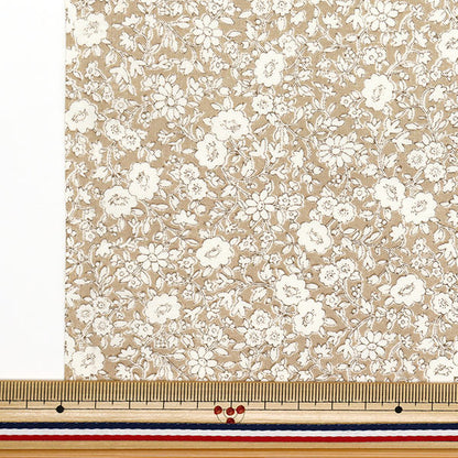[Quantity starting from 5] Fabric 『Scare Print Small floral pattern beige AP4780-2A"