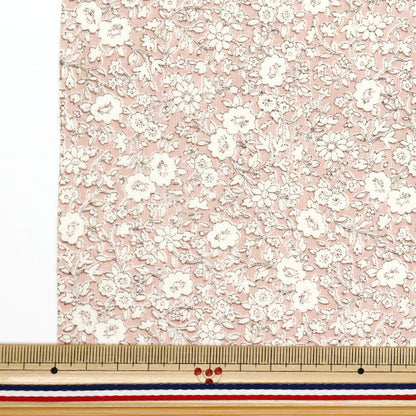 [Quantity starting from 5] Fabric 『Scare Print Small floral pattern dull pink AP4780-2B"