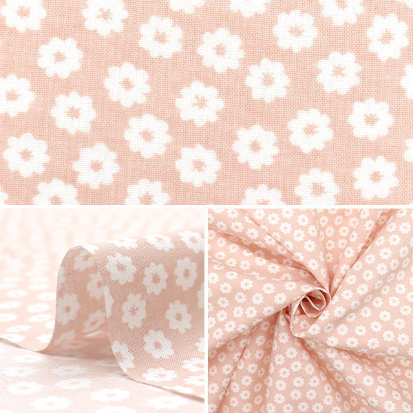 [Quantity starting from 5] Fabric 『Scare Print Small floral pattern pink AP4780-3A"