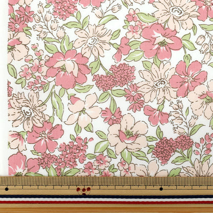 [Cantidad a partir de 5] Tela "TC Batisto Medium Floral Pink AP4790-2A"