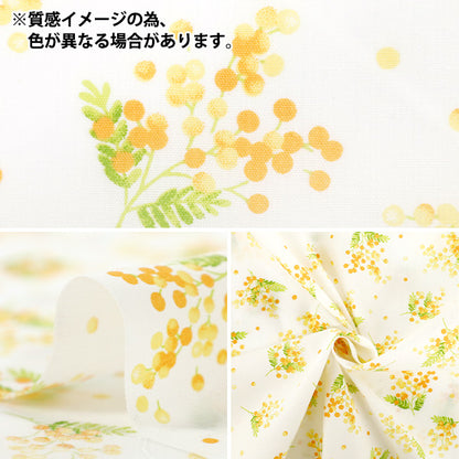 [Quantity starting from 5] Fabric 『Scare PrintPrinted Mimosa pattern beige AP4790-3B"