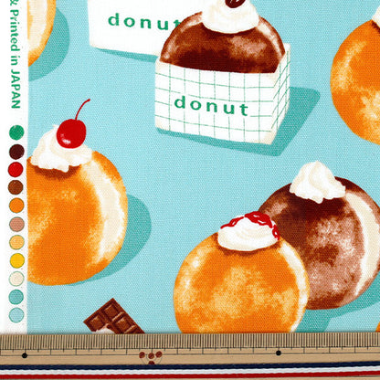 [Quantity from 5] Fabric 『Oxford Raw donut mint AP55108-1C"