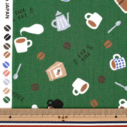 [Quantità da 5] Tessuto 『Oxford Caffè Verde AP55110-1D"