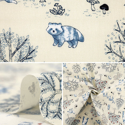 [Quantity from 5] Fabric "Poplin Kids Land Forest Beige SP2600-3A”